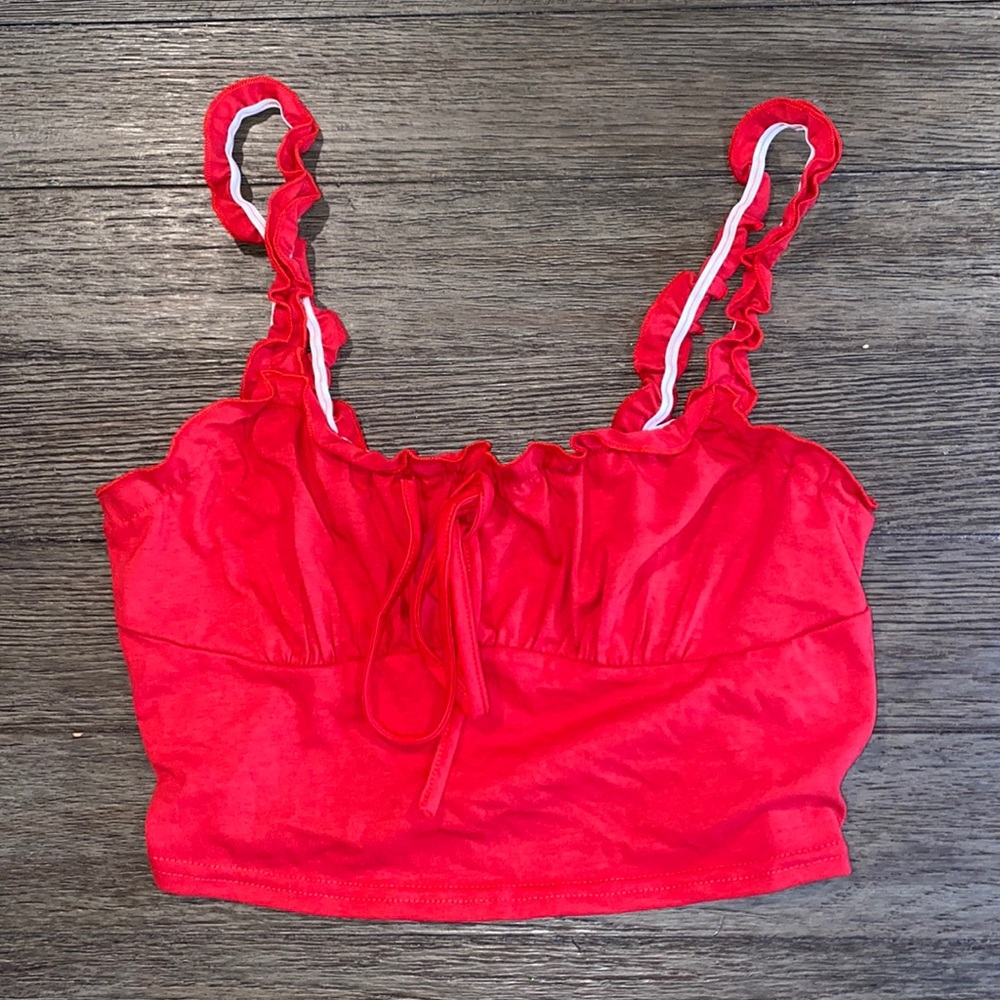 Red tank top